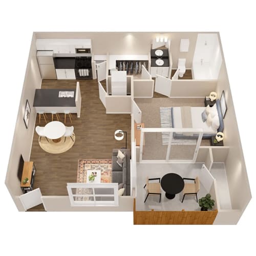 Floor Plans of Wood Trail Apartment Homes in Tyler, TX